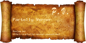 Partelly Verner névjegykártya